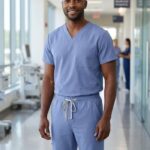 Unisex Scrub Set, Jogger Pants, Ceil Blue, L-3XL